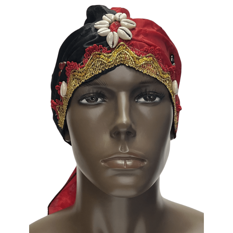 Quilla Eleggua Premium (Cauries y cristales) ·